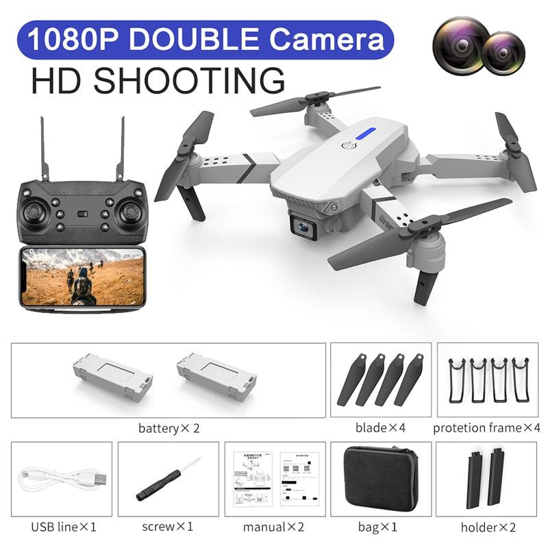 KBDFA E88 Pro Drone - 4K HD WIFI FPV Drone 1080P Camera Height Hold RC Foldable Quadcopter Dron Rc Helicopter Drone Gift Toy 10 KBDFA E88 Pro Drone - 4K HD WIFI FPV Drone 1080P Camera Height Hold RC Foldable Quadcopter Dron Rc Helicopter Drone Gift Toy - Image 10