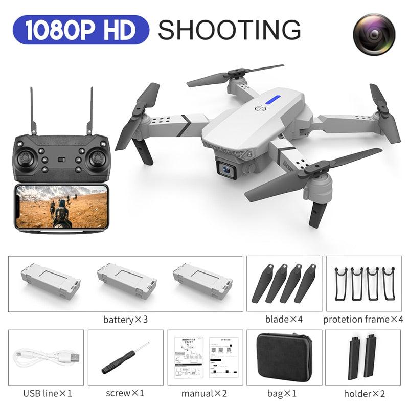 KBDFA E88 Pro Drone - 4K HD WIFI FPV Drone 1080P Camera Height Hold RC Foldable Quadcopter Dron Rc Helicopter Drone Gift Toy 6 KBDFA E88 Pro Drone - 4K HD WIFI FPV Drone 1080P Camera Height Hold RC Foldable Quadcopter Dron Rc Helicopter Drone Gift Toy - Image 6