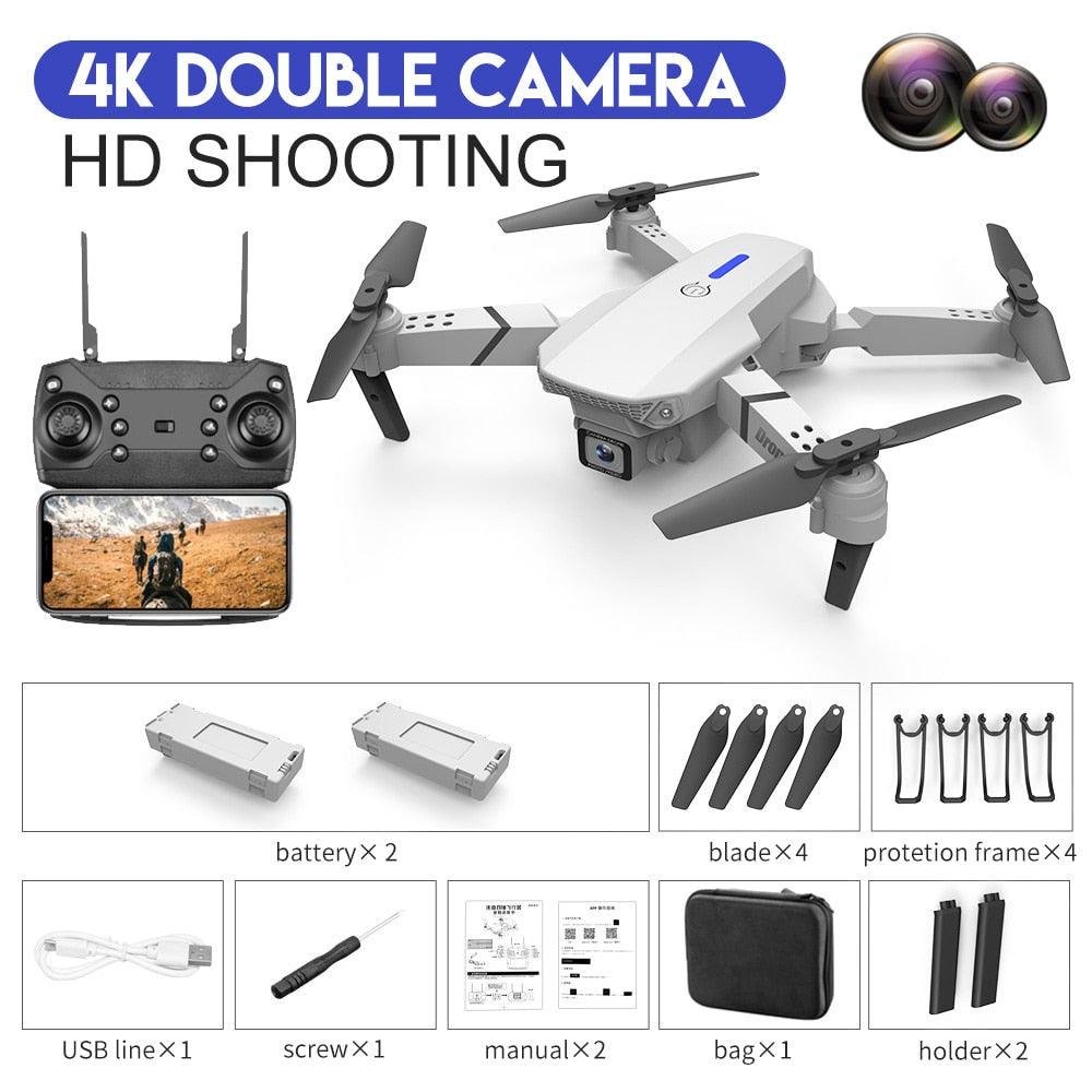 KBDFA E88 Pro Drone - 4K HD WIFI FPV Drone 1080P Camera Height Hold RC Foldable Quadcopter Dron Rc Helicopter Drone Gift Toy 4 KBDFA E88 Pro Drone - 4K HD WIFI FPV Drone 1080P Camera Height Hold RC Foldable Quadcopter Dron Rc Helicopter Drone Gift Toy - Image 4