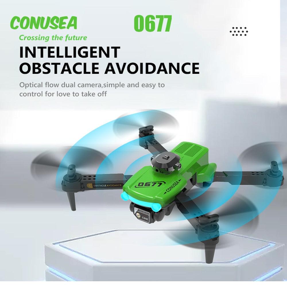 CONUSEA 0677 Drone - 4k Drones with Dual camera HD 4k Optical Flow FPV WIFI Quadcopter Obstacle Avoidance RC Drones Toys 2 CONUSEA 0677 Drone - 4k Drones with Dual camera HD 4k Optical Flow FPV WIFI Quadcopter Obstacle Avoidance RC Drones Toys — изображение 2