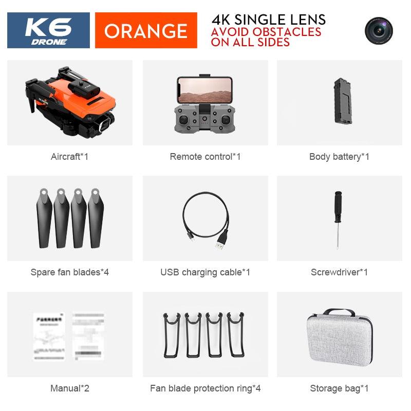 NEW K6 Drone Professional 4K HD Camera Mini Drone Optical Flow Localization Three Sided Obstacle Avoidance Quadcopter Toy Gift 20 NEW K6 Drone Professional 4K HD Camera Mini Drone Optical Flow Localization Three Sided Obstacle Avoidance Quadcopter Toy Gift - Image 20