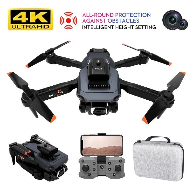 NEW K6 Drone Professional 4K HD Camera Mini Drone Optical Flow Localization Three Sided Obstacle Avoidance Quadcopter Toy Gift 2 NEW K6 Drone Professional 4K HD Camera Mini Drone Optical Flow Localization Three Sided Obstacle Avoidance Quadcopter Toy Gift - Image 2
