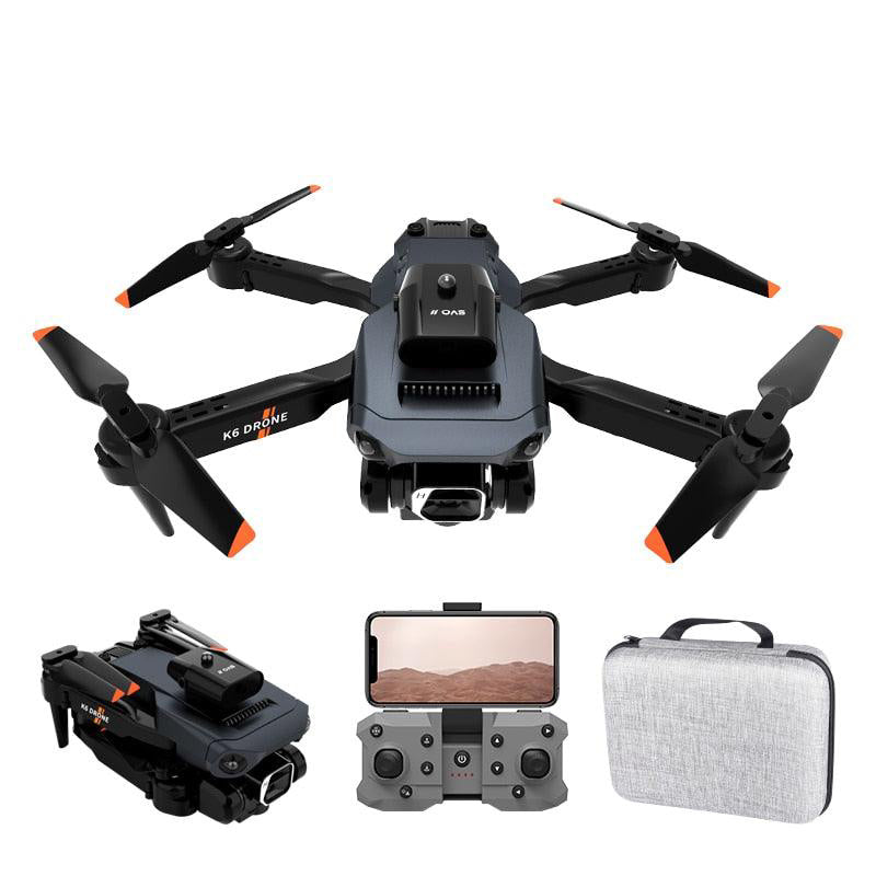 NEW K6 Drone Professional 4K HD Camera Mini Drone Optical Flow Localization Three Sided Obstacle Avoidance Quadcopter Toy Gift 1 NEW K6 Drone Professional 4K HD Camera Mini Drone Optical Flow Localization Three Sided Obstacle Avoidance Quadcopter Toy Gift