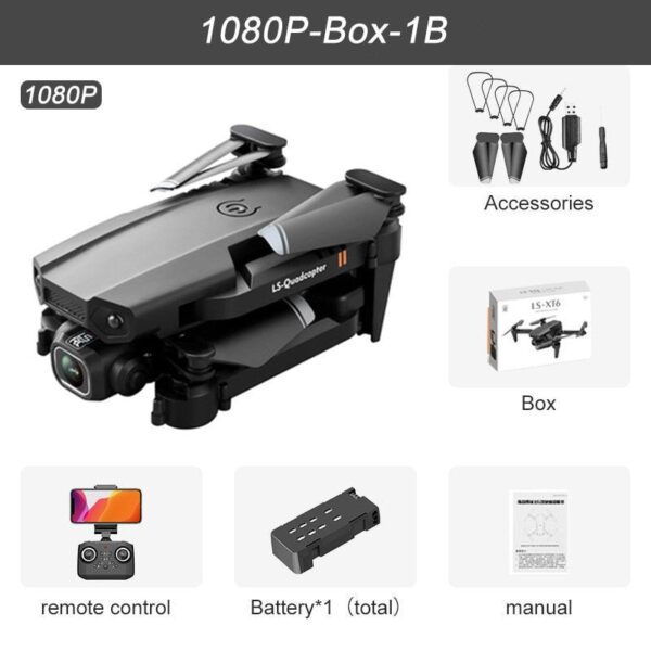 JINHENG XT6 Mini Drone - 4K 1080P HD Camera WiFi Fpv Air Pressure Altitude Hold Foldable Quadcopter RC Dron Kid Toy Boys GIfts 15 JINHENG XT6 Mini Drone - 4K 1080P HD Camera WiFi Fpv Air Pressure Altitude Hold Foldable Quadcopter RC Dron Kid Toy Boys GIfts — изображение 15