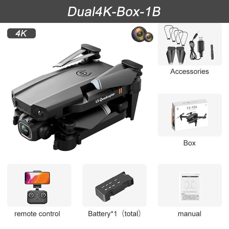JINHENG XT6 Mini Drone - 4K 1080P HD Camera WiFi Fpv Air Pressure Altitude Hold Foldable Quadcopter RC Dron Kid Toy Boys GIfts 10 JINHENG XT6 Mini Drone - 4K 1080P HD Camera WiFi Fpv Air Pressure Altitude Hold Foldable Quadcopter RC Dron Kid Toy Boys GIfts - Image 10