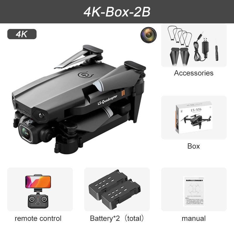 JINHENG XT6 Mini Drone - 4K 1080P HD Camera WiFi Fpv Air Pressure Altitude Hold Foldable Quadcopter RC Dron Kid Toy Boys GIfts 5 JINHENG XT6 Mini Drone - 4K 1080P HD Camera WiFi Fpv Air Pressure Altitude Hold Foldable Quadcopter RC Dron Kid Toy Boys GIfts - Image 5