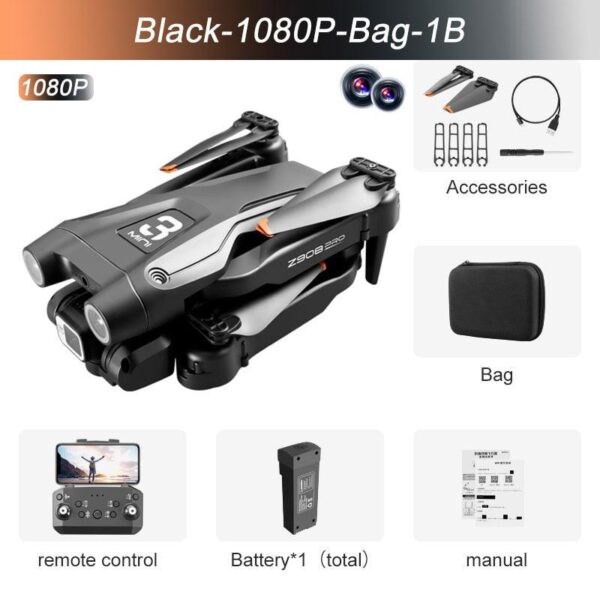 KBDFA Drone Dual Camera Optical Flow ESC Hd 4K Aerial Photography Obstacle Avoidance Folding Four Axis RC Aircraft Toy Gift 14 KBDFA Drone Dual Camera Optical Flow ESC Hd 4K Aerial Photography Obstacle Avoidance Folding Four Axis RC Aircraft Toy Gift - Image 14