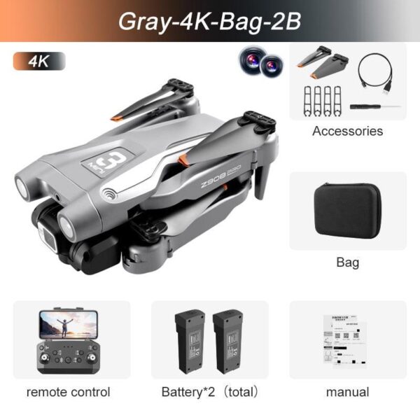 KBDFA Drone Dual Camera Optical Flow ESC Hd 4K Aerial Photography Obstacle Avoidance Folding Four Axis RC Aircraft Toy Gift 13 KBDFA Drone Dual Camera Optical Flow ESC Hd 4K Aerial Photography Obstacle Avoidance Folding Four Axis RC Aircraft Toy Gift - Image 13