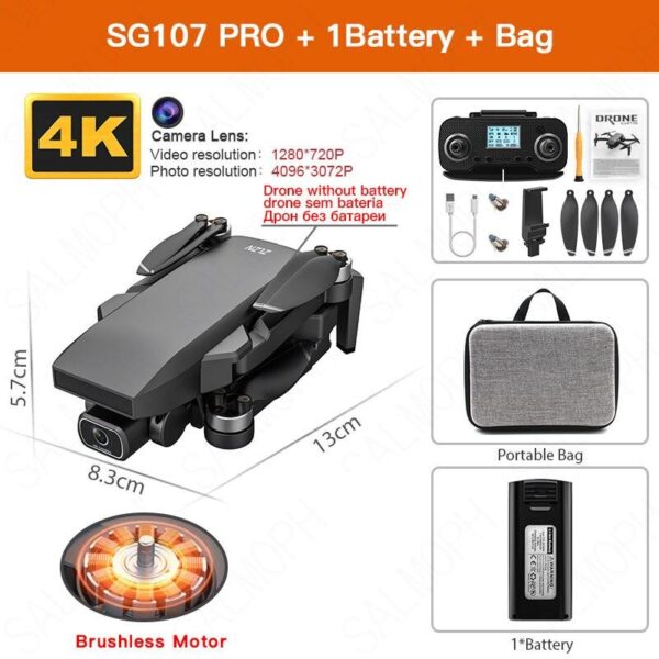 ZLL SG107 Pro Mini Drone - with WIFI Profesional 4K HD Dual Camera FPV Quadcopter Optical Flow Gesture Control SG107Pro Rc Dron 6 ZLL SG107 Pro Mini Drone - with WIFI Profesional 4K HD Dual Camera FPV Quadcopter Optical Flow Gesture Control SG107Pro Rc Dron - صورة ZLL SG107 Pro Mini Drone - with WIFI Profesional 4K HD Dual Camera FPV Quadcopter Optical Flow Gesture Control SG107Pro Rc Dron - صورة 6