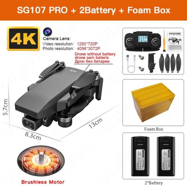 ZLL SG107 Pro Mini Drone - with WIFI Profesional 4K HD Dual Camera FPV Quadcopter Optical Flow Gesture Control SG107Pro Rc Dron 5 ZLL SG107 Pro Mini Drone - with WIFI Profesional 4K HD Dual Camera FPV Quadcopter Optical Flow Gesture Control SG107Pro Rc Dron - صورة ZLL SG107 Pro Mini Drone - with WIFI Profesional 4K HD Dual Camera FPV Quadcopter Optical Flow Gesture Control SG107Pro Rc Dron - صورة 5