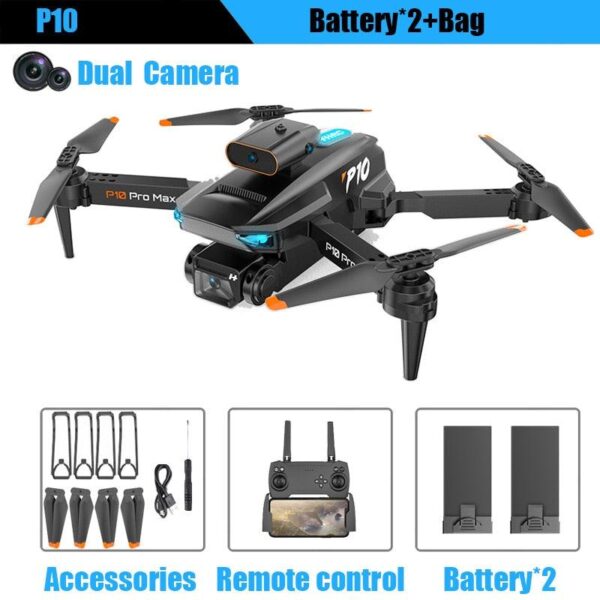 KBDFA P10 Drone - 8K With ESC HD Dual Camera 5G Wifi FPV 360 Full Obstacle Avoidance Optical Flow Hover Foldable Quadcopter Toys 19 KBDFA P10 Drone - 8K With ESC HD Dual Camera 5G Wifi FPV 360 Full Obstacle Avoidance Optical Flow Hover Foldable Quadcopter Toys - Image 19