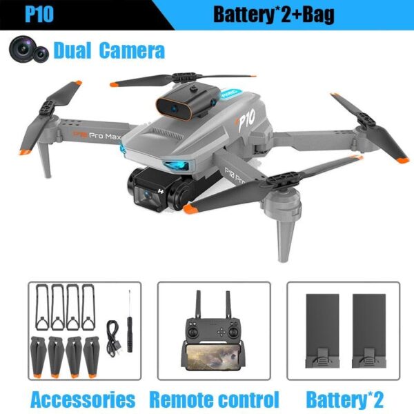 KBDFA P10 Drone - 8K With ESC HD Dual Camera 5G Wifi FPV 360 Full Obstacle Avoidance Optical Flow Hover Foldable Quadcopter Toys 18 KBDFA P10 Drone - 8K With ESC HD Dual Camera 5G Wifi FPV 360 Full Obstacle Avoidance Optical Flow Hover Foldable Quadcopter Toys - Image 18
