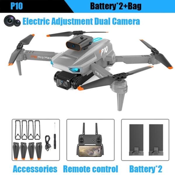 KBDFA P10 Drone - 8K With ESC HD Dual Camera 5G Wifi FPV 360 Full Obstacle Avoidance Optical Flow Hover Foldable Quadcopter Toys 17 KBDFA P10 Drone - 8K With ESC HD Dual Camera 5G Wifi FPV 360 Full Obstacle Avoidance Optical Flow Hover Foldable Quadcopter Toys - Image 17