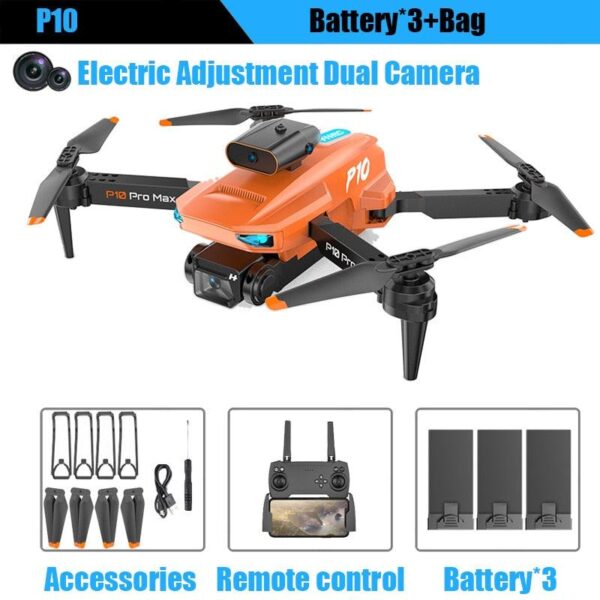 KBDFA P10 Drone - 8K With ESC HD Dual Camera 5G Wifi FPV 360 Full Obstacle Avoidance Optical Flow Hover Foldable Quadcopter Toys 15 KBDFA P10 Drone - 8K With ESC HD Dual Camera 5G Wifi FPV 360 Full Obstacle Avoidance Optical Flow Hover Foldable Quadcopter Toys - Image 15