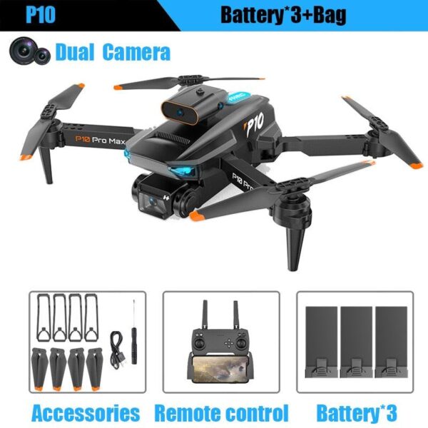 KBDFA P10 Drone - 8K With ESC HD Dual Camera 5G Wifi FPV 360 Full Obstacle Avoidance Optical Flow Hover Foldable Quadcopter Toys 10 KBDFA P10 Drone - 8K With ESC HD Dual Camera 5G Wifi FPV 360 Full Obstacle Avoidance Optical Flow Hover Foldable Quadcopter Toys - Image 10