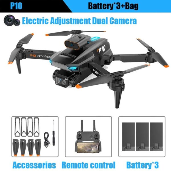 KBDFA P10 Drone - 8K With ESC HD Dual Camera 5G Wifi FPV 360 Full Obstacle Avoidance Optical Flow Hover Foldable Quadcopter Toys 8 KBDFA P10 Drone - 8K With ESC HD Dual Camera 5G Wifi FPV 360 Full Obstacle Avoidance Optical Flow Hover Foldable Quadcopter Toys - Image 8
