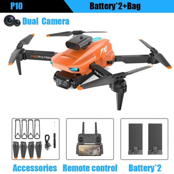 KBDFA P10 Drone - 8K With ESC HD Dual Camera 5G Wifi FPV 360 Full Obstacle Avoidance Optical Flow Hover Foldable Quadcopter Toys 7 KBDFA P10 Drone - 8K With ESC HD Dual Camera 5G Wifi FPV 360 Full Obstacle Avoidance Optical Flow Hover Foldable Quadcopter Toys - Image 7