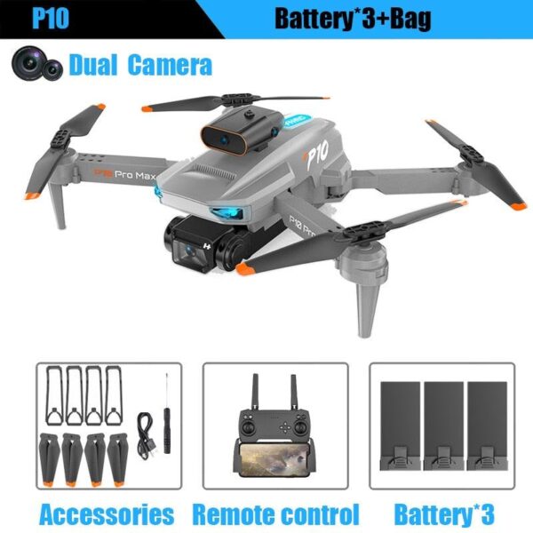 KBDFA P10 Drone - 8K With ESC HD Dual Camera 5G Wifi FPV 360 Full Obstacle Avoidance Optical Flow Hover Foldable Quadcopter Toys 6 KBDFA P10 Drone - 8K With ESC HD Dual Camera 5G Wifi FPV 360 Full Obstacle Avoidance Optical Flow Hover Foldable Quadcopter Toys - Image 6