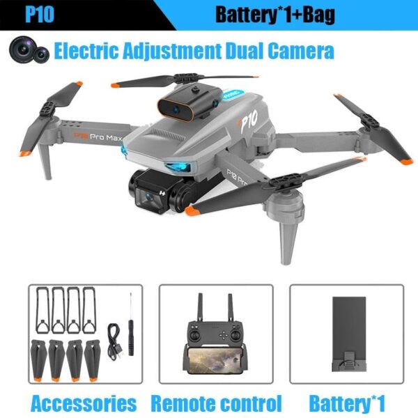 KBDFA P10 Drone - 8K With ESC HD Dual Camera 5G Wifi FPV 360 Full Obstacle Avoidance Optical Flow Hover Foldable Quadcopter Toys 5 KBDFA P10 Drone - 8K With ESC HD Dual Camera 5G Wifi FPV 360 Full Obstacle Avoidance Optical Flow Hover Foldable Quadcopter Toys - Image 5