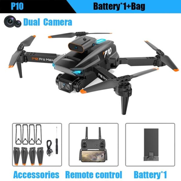 KBDFA P10 Drone - 8K With ESC HD Dual Camera 5G Wifi FPV 360 Full Obstacle Avoidance Optical Flow Hover Foldable Quadcopter Toys 3 KBDFA P10 Drone - 8K With ESC HD Dual Camera 5G Wifi FPV 360 Full Obstacle Avoidance Optical Flow Hover Foldable Quadcopter Toys - Image 3