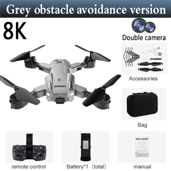 5G 8K HD Drone Professional Dual Camera Wifi FPV Obstacle Avoidance Quadcopter Optical Flow Positioning Fly Distance 1000M Toy 18 5G 8K HD Drone Professional Dual Camera Wifi FPV Obstacle Avoidance Quadcopter Optical Flow Positioning Fly Distance 1000M Toy - صورة 5G 8K HD Drone Professional Dual Camera Wifi FPV Obstacle Avoidance Quadcopter Optical Flow Positioning Fly Distance 1000M Toy - صورة 18