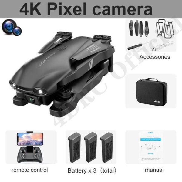 4DRC V13 Mini Drone - Wide Angle HD 4K 1080P Dual Camera WiFi Fpv RC Foldable Quadcopter Dron Gift Toys 10 4DRC V13 Mini Drone - Wide Angle HD 4K 1080P Dual Camera WiFi Fpv RC Foldable Quadcopter Dron Gift Toys - صورة 4DRC V13 Mini Drone - Wide Angle HD 4K 1080P Dual Camera WiFi Fpv RC Foldable Quadcopter Dron Gift Toys - صورة 10
