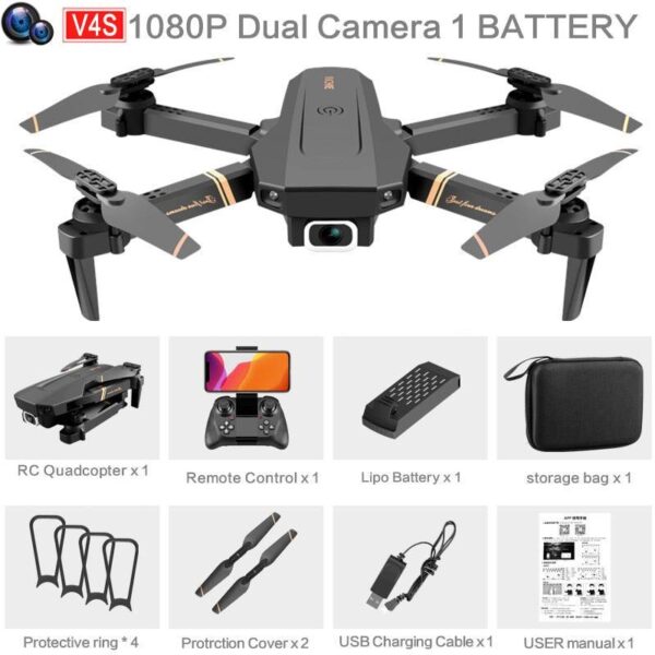 V4 Rc Drone - 4k HD Wide Angle Camera 1080P WiFi fpv Drone Dual Camera Quadcopter Real-time transmission Helicopter Dron Gift Toys 12 V4 Rc Drone - 4k HD Wide Angle Camera 1080P WiFi fpv Drone Dual Camera Quadcopter Real-time transmission Helicopter Dron Gift Toys - صورة V4 Rc Drone - 4k HD Wide Angle Camera 1080P WiFi fpv Drone Dual Camera Quadcopter Real-time transmission Helicopter Dron Gift Toys - صورة 12