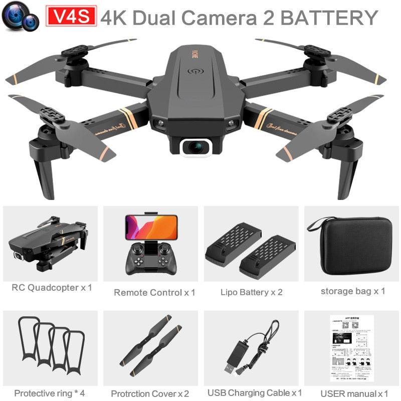 V4 Rc Drone - 4k HD Wide Angle Camera 1080P WiFi fpv Drone Dual Camera Quadcopter Real-time transmission Helicopter Dron Gift Toys 3 V4 Rc Drone - 4k HD Wide Angle Camera 1080P WiFi fpv Drone Dual Camera Quadcopter Real-time transmission Helicopter Dron Gift Toys - Image 3