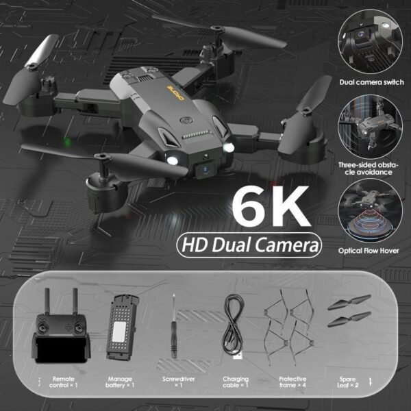 Dron 5G GPS Drone 8K Professional Drones 4K HD Aerial Photography Obstacle Avoidance Quadcopter Helicopter RC Distance 3000M New - صورة Dron 5G GPS Drone 8K Professional Drones 4K HD Aerial Photography Obstacle Avoidance Quadcopter Helicopter RC Distance 3000M New - صورة 7