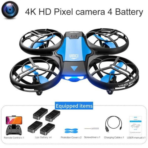 V8 Drone - 4K 1080P HD Camera WiFi Fpv Air Pressure Height Maintain  Foldable Quadcopter RC Dron Toy Gift - صورة V8 Drone - 4K 1080P HD Camera WiFi Fpv Air Pressure Height Maintain  Foldable Quadcopter RC Dron Toy Gift - صورة 14