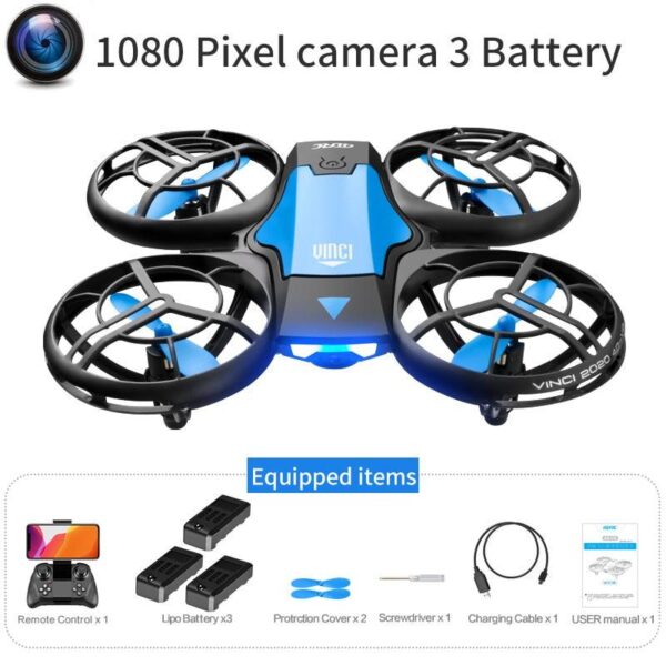 V8 Drone - 4K 1080P HD Camera WiFi Fpv Air Pressure Height Maintain  Foldable Quadcopter RC Dron Toy Gift - صورة V8 Drone - 4K 1080P HD Camera WiFi Fpv Air Pressure Height Maintain  Foldable Quadcopter RC Dron Toy Gift - صورة 11