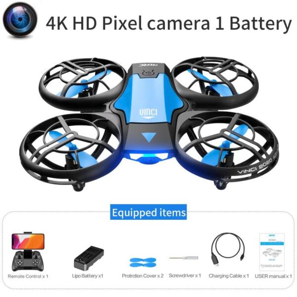 V8 Drone - 4K 1080P HD Camera WiFi Fpv Air Pressure Height Maintain  Foldable Quadcopter RC Dron Toy Gift - صورة V8 Drone - 4K 1080P HD Camera WiFi Fpv Air Pressure Height Maintain  Foldable Quadcopter RC Dron Toy Gift - صورة 7