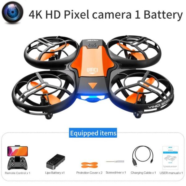 V8 Drone - 4K 1080P HD Camera WiFi Fpv Air Pressure Height Maintain  Foldable Quadcopter RC Dron Toy Gift - صورة V8 Drone - 4K 1080P HD Camera WiFi Fpv Air Pressure Height Maintain  Foldable Quadcopter RC Dron Toy Gift - صورة 4