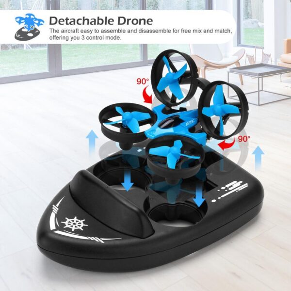 JJRC H36F RC Mini Drone - 3 in 1 Sea land Air flight Altitude Hold Headless Mode 2.4G 6-Axis Quadcopter Boat RC Helicopter For Kid 8 JJRC H36F RC Mini Drone - 3 in 1 Sea land Air flight Altitude Hold Headless Mode 2.4G 6-Axis Quadcopter Boat RC Helicopter For Kid - صورة JJRC H36F RC Mini Drone - 3 in 1 Sea land Air flight Altitude Hold Headless Mode 2.4G 6-Axis Quadcopter Boat RC Helicopter For Kid - صورة 8