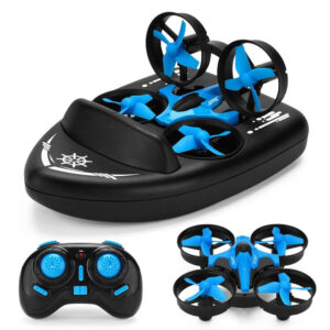 JJRC H36F RC Mini Drone - 3 in 1 Sea land Air flight Altitude Hold Headless Mode 2.4G 6-Axis Quadcopter Boat RC Helicopter For Kid