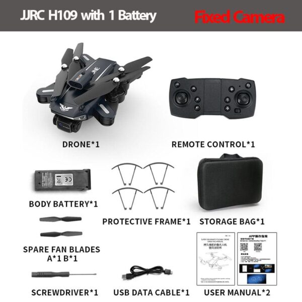 JJRC H109 RC Drone - Professional 4K Dual Camera 4 Side Avoid Obstacle Quadcopter Helicopter Kids RC Toys 360 Degree Flip Headless - صورة JJRC H109 RC Drone - Professional 4K Dual Camera 4 Side Avoid Obstacle Quadcopter Helicopter Kids RC Toys 360 Degree Flip Headless - صورة 6