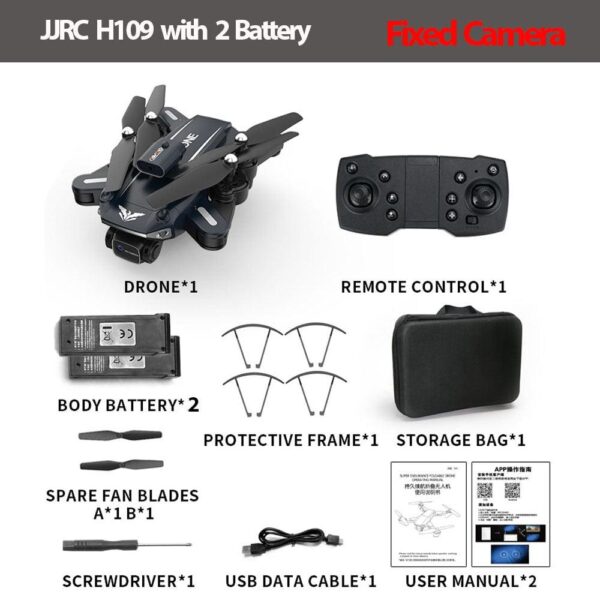 JJRC H109 RC Drone - Professional 4K Dual Camera 4 Side Avoid Obstacle Quadcopter Helicopter Kids RC Toys 360 Degree Flip Headless - صورة JJRC H109 RC Drone - Professional 4K Dual Camera 4 Side Avoid Obstacle Quadcopter Helicopter Kids RC Toys 360 Degree Flip Headless - صورة 3