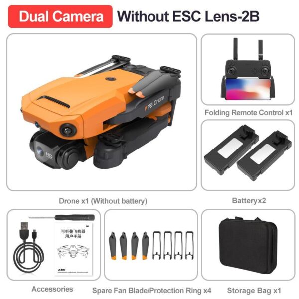 KBDFA P8 Drone - 8K With ESC HD Dual Camera 4K Wifi FPV 360 Full Obstacle Avoidance Optical Flow Hover Foldable Quadcopter Toys 19 KBDFA P8 Drone - 8K With ESC HD Dual Camera 4K Wifi FPV 360 Full Obstacle Avoidance Optical Flow Hover Foldable Quadcopter Toys - صورة KBDFA P8 Drone - 8K With ESC HD Dual Camera 4K Wifi FPV 360 Full Obstacle Avoidance Optical Flow Hover Foldable Quadcopter Toys - صورة 19