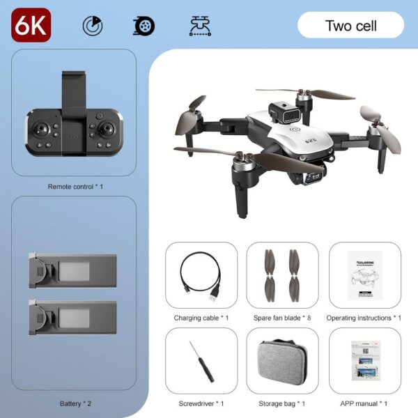 S2S mini drone with 6K dual cameras Obstacle avoidance optical Wifi Fpv Brushless motor rc Dron Profesional Quadcopter Toy 12 S2S mini drone with 6K dual cameras Obstacle avoidance optical Wifi Fpv Brushless motor rc Dron Profesional Quadcopter Toy - Image 12