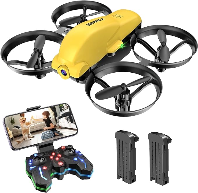 SIMREX X700 Drone with 720 HD Camera - WiFi FPV Live Video, 6-Axis RC Quadcopter, Altitude Hold & Headless Mode, Optical Flow Positioning, One Key Take Off/Land App Control with 360°Flip for Beginners 11 SIMREX X700 Drone with 720 HD Camera - WiFi FPV Live Video, 6-Axis RC Quadcopter, Altitude Hold & Headless Mode, Optical Flow Positioning, One Key Take Off/Land App Control with 360°Flip for Beginners - Image 11