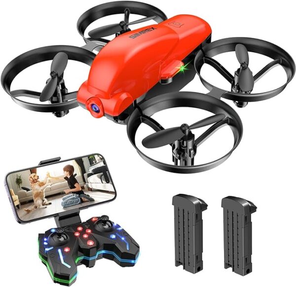 SIMREX X700 Drone with 720 HD Camera - WiFi FPV Live Video, 6-Axis RC Quadcopter, Altitude Hold & Headless Mode, Optical Flow Positioning, One Key Take Off/Land App Control with 360°Flip for Beginners - Image 10
