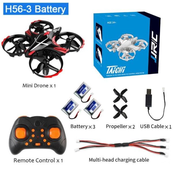 JJRC H56 Mini Drone - RC Helicopter Infraed Hand Sensing Remote Control Quadcopter for kids, Air Pressure Altitude Hold 3D Flip 11 JJRC H56 Mini Drone - RC Helicopter Infraed Hand Sensing Remote Control Quadcopter for kids, Air Pressure Altitude Hold 3D Flip - صورة JJRC H56 Mini Drone - RC Helicopter Infraed Hand Sensing Remote Control Quadcopter for kids, Air Pressure Altitude Hold 3D Flip - صورة 11