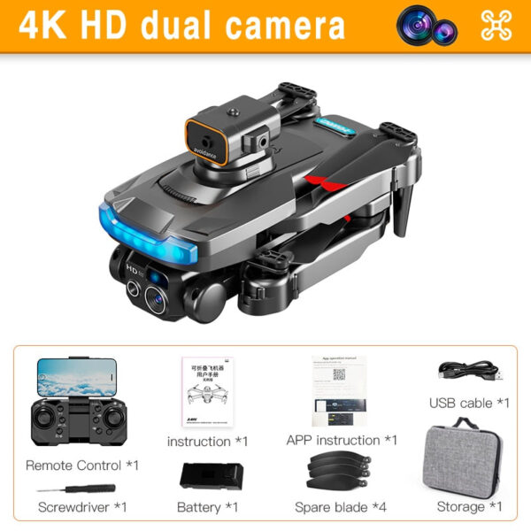 P15 Drone - 4K/8K GPS HD Aerial Photography Brushless Obstacle Avoidance Dual Camera Remote Control Aircraft Toys 5000M — изображение 21