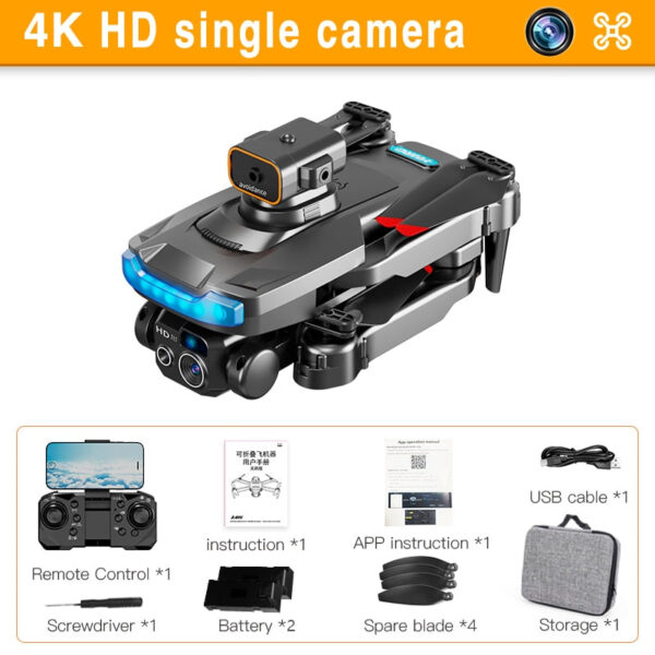 P15 Drone - 4K/8K GPS HD Aerial Photography Brushless Obstacle Avoidance Dual Camera Remote Control Aircraft Toys 5000M — изображение 18