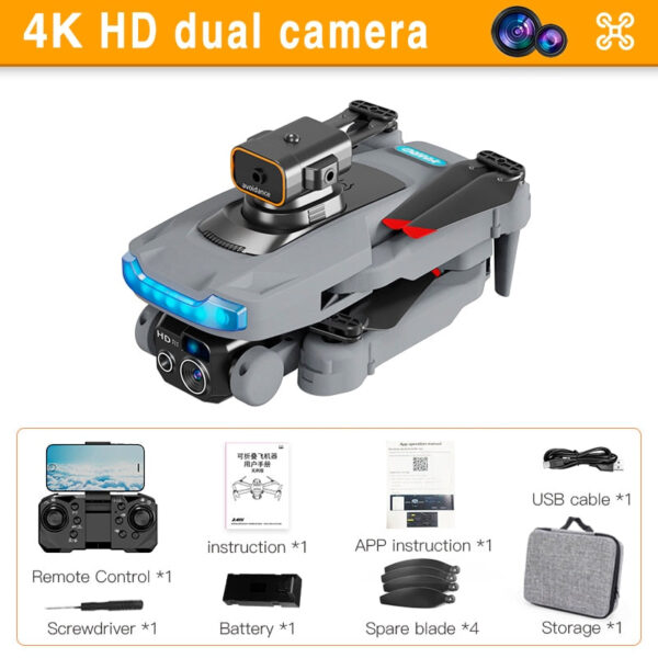 P15 Drone - 4K/8K GPS HD Aerial Photography Brushless Obstacle Avoidance Dual Camera Remote Control Aircraft Toys 5000M — изображение 17
