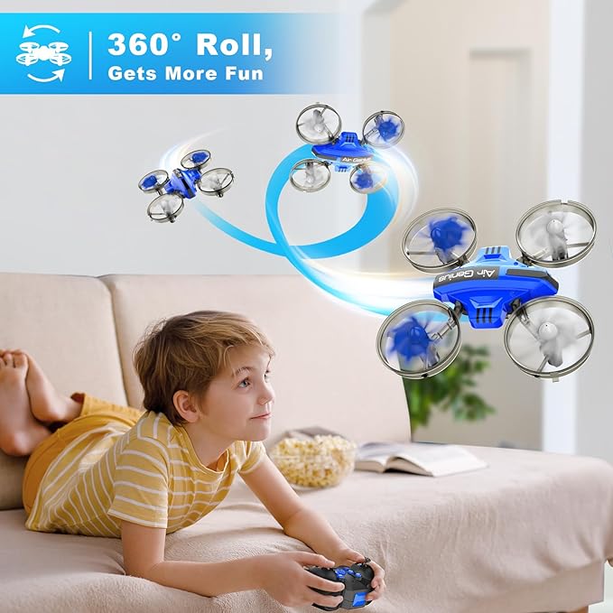 Oddire L6082 Mini Drone - Drones & Cars 2 in 1 Toy with One Key Take Off-Landing, Altitude Hold, Headless Mode, 360° flip, Car Mode, 2 Batteries 2 Oddire L6082 Mini Drone - Drones & Cars 2 in 1 Toy with One Key Take Off-Landing, Altitude Hold, Headless Mode, 360° flip, Car Mode, 2 Batteries - Image 2