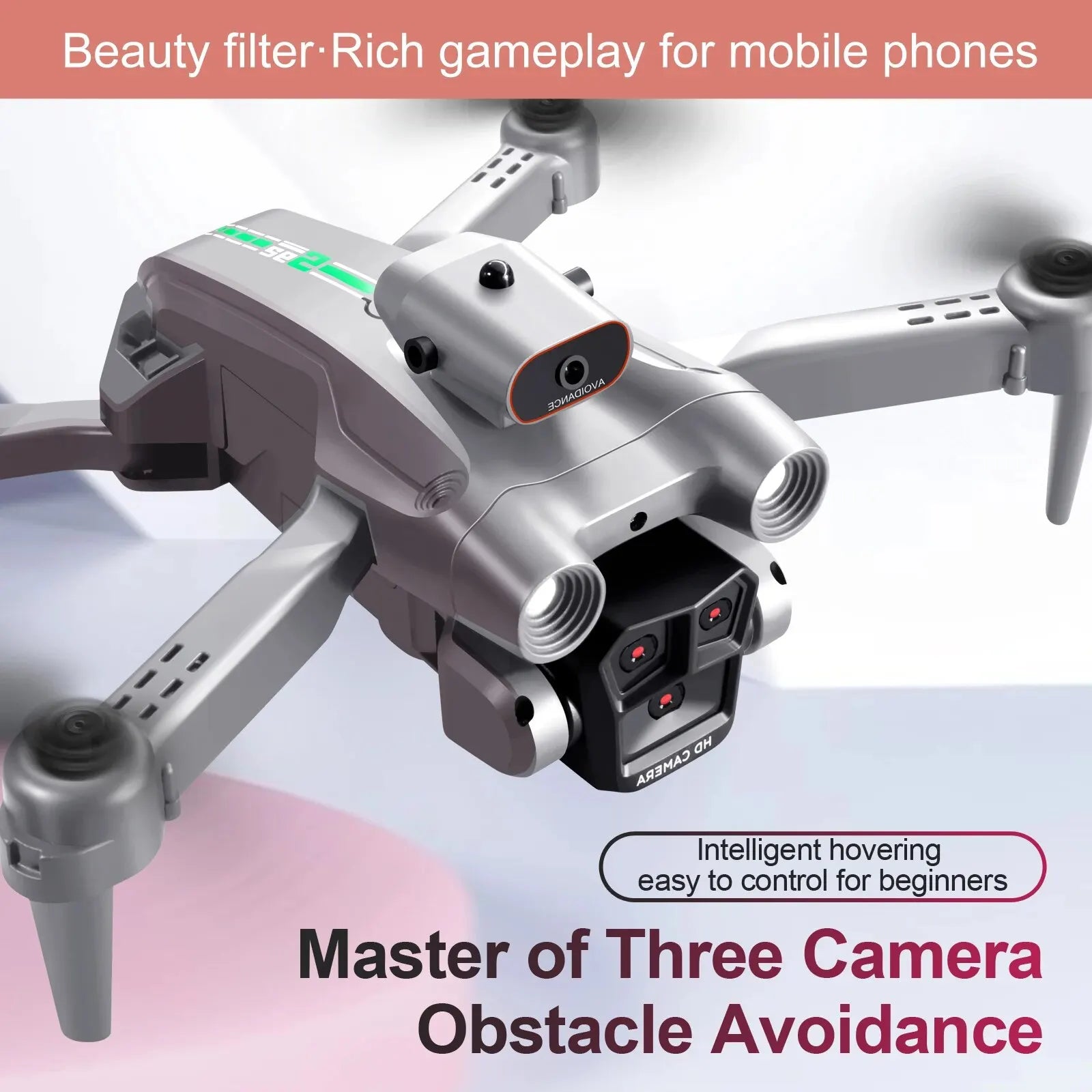 S92 Drone - HD 4K Camera Drone with High Grip, Foldable, Mini RC, WiFi, Aerial Photography, Four-wheel Vehicle, Toys, Helicopter Camera 6 S92 Drone - HD 4K Camera Drone with High Grip, Foldable, Mini RC, WiFi, Aerial Photography, Four-wheel Vehicle, Toys, Helicopter Camera — изображение 6
