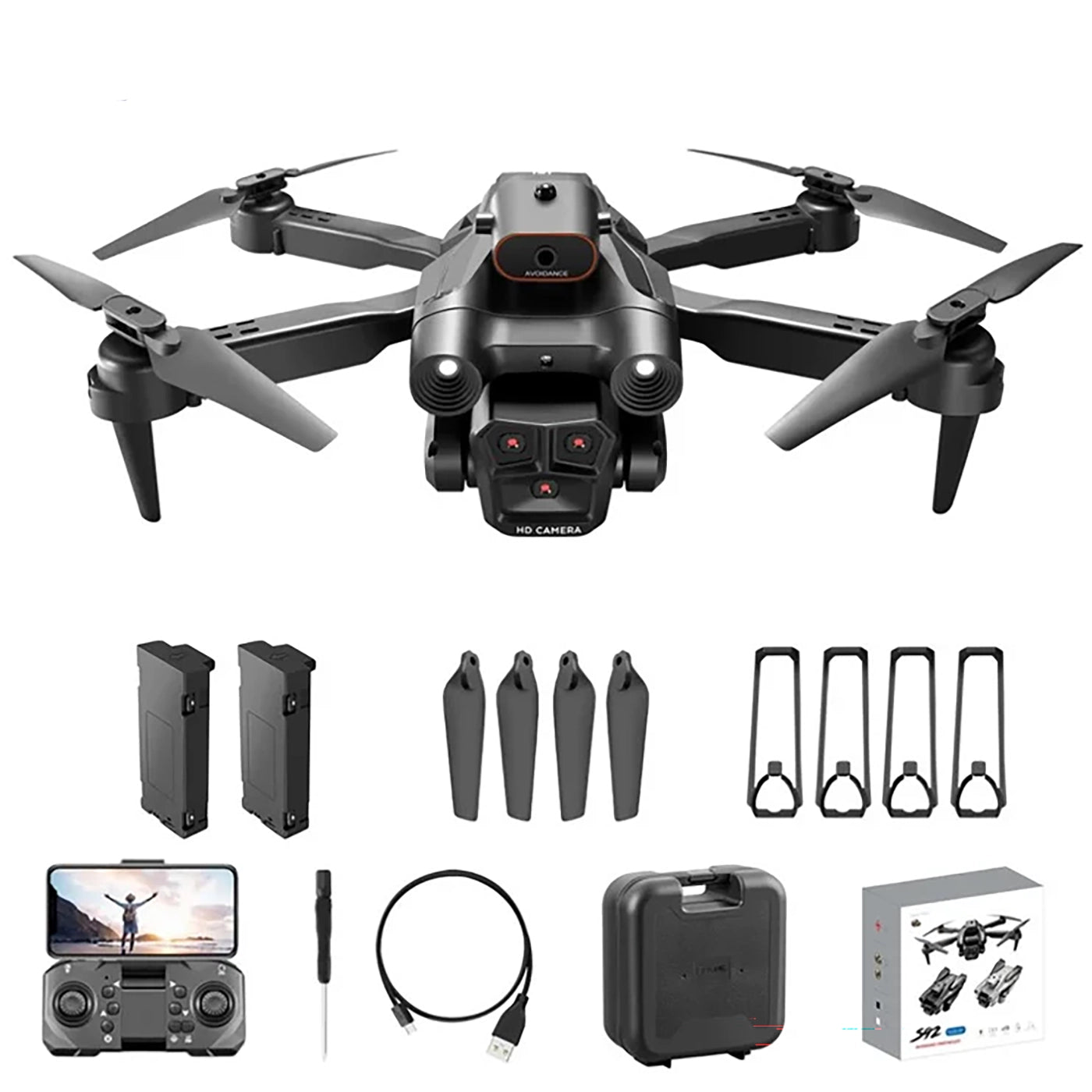 S92 Drone - HD 4K Camera Drone with High Grip, Foldable, Mini RC, WiFi, Aerial Photography, Four-wheel Vehicle, Toys, Helicopter Camera 1 S92 Drone - HD 4K Camera Drone with High Grip, Foldable, Mini RC, WiFi, Aerial Photography, Four-wheel Vehicle, Toys, Helicopter Camera