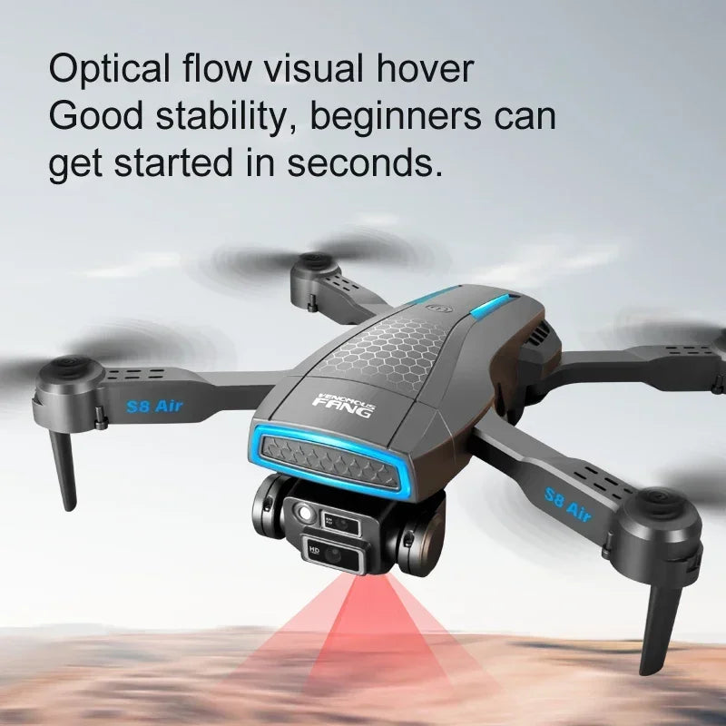 S8 Air Drone - HD 8K Camera RC Quadcopter Helicopter WIFI FPV Distance Avoid Obstacles Optical Flow Drone Christmas Gifts 5 S8 Air Drone - HD 8K Camera RC Quadcopter Helicopter WIFI FPV Distance Avoid Obstacles Optical Flow Drone Christmas Gifts - Image 5