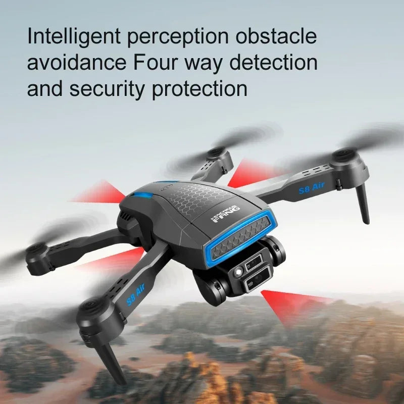 S8 Air Drone - HD 8K Camera RC Quadcopter Helicopter WIFI FPV Distance Avoid Obstacles Optical Flow Drone Christmas Gifts 4 S8 Air Drone - HD 8K Camera RC Quadcopter Helicopter WIFI FPV Distance Avoid Obstacles Optical Flow Drone Christmas Gifts - Image 4